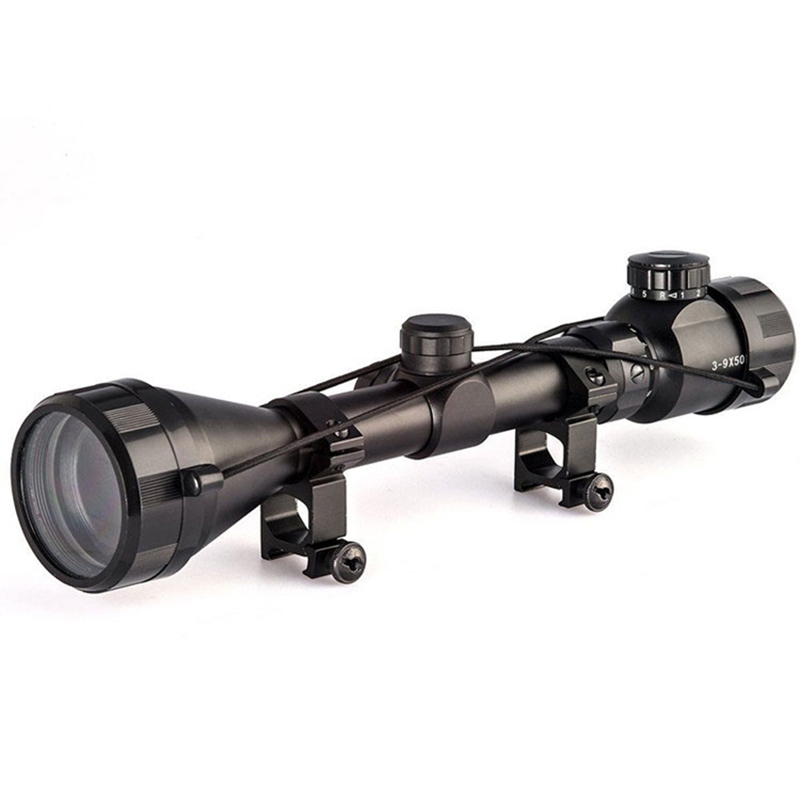 3-9x50 Misalnya Lingkup Berburu Taktis Rgb Penerangan Reticle Riflescope Senapan Lembut Udara