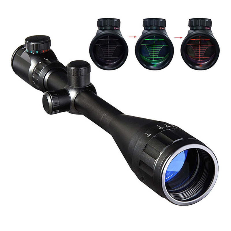 6-24x50 Dapat Disesuaikan Senapan Reticle Merah Hijau Dot Berburu Lingkup Taktis Riflescopes Senapan Berburu Penglihatan Lingkup