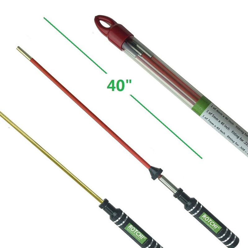 Batang Pembersih Pistol Baja Pvc Berputar Cepat Gagang Aluminium