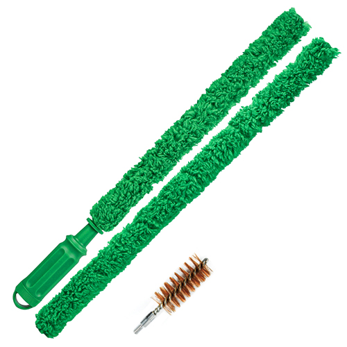 Pembersih senapan serat berkelompok (sintetis) diinginkan dengan pegangan yang nyaman. 12/16Ga, atau 20Ga. Paket 2pcs, panjang kerja 930mm.