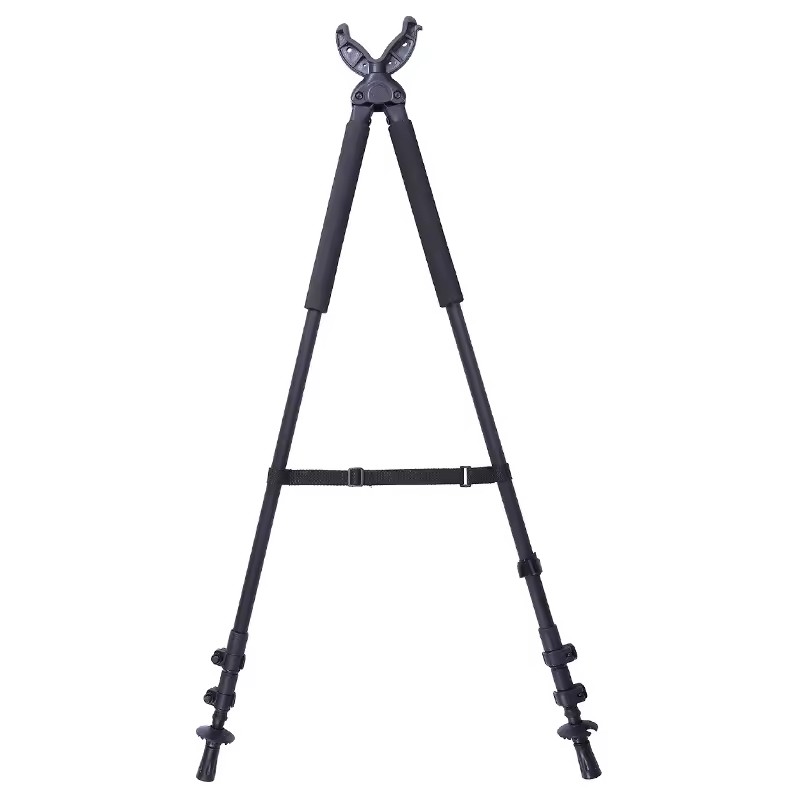 Tongkat Menembak Aksesori Berburu Aluminium Tinggi Dapat Disesuaikan Taktis Luar Ruangan