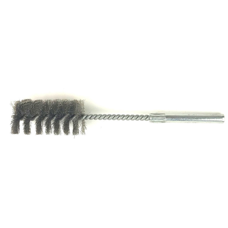 Sikat Tabung Bulat Gagang Baja Panjang Kawat Stainless
